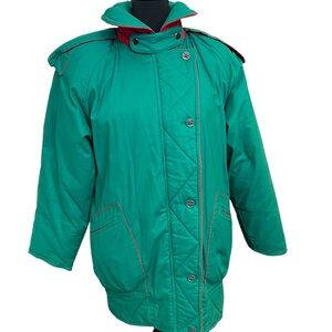 Gallery Vintage Down Oversized Ski Jacket Green Color Women Size XS